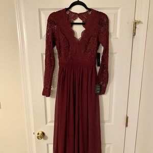 Awaken My Love Long Sleeve Lace Maxi Dress
